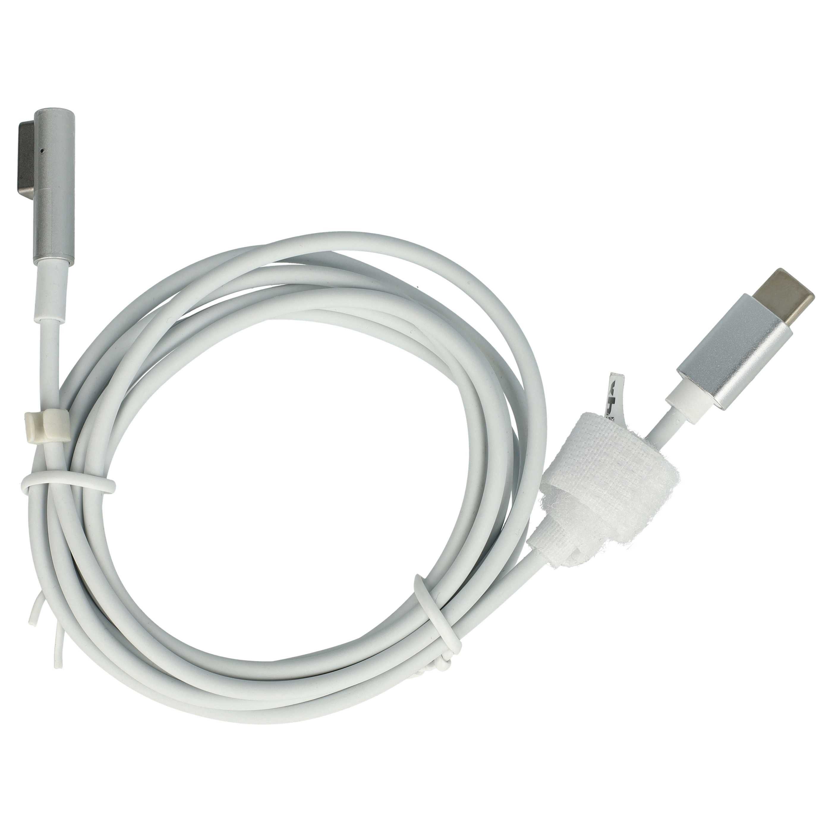 vhbw Adapter passend für Apple MacBook 13.3" 2 GHz MA255LL/A Notebook Notebook-Adapter USB Typ C Männlich,Usb Type C, Magsafe 1 Männlich, Tragbar