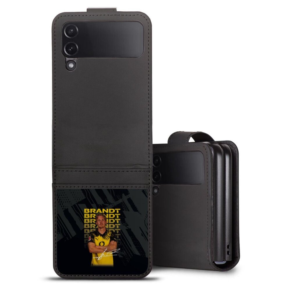 DeinDesign Handyhülle Borussia Dortmund Julian Brandt BVB Julian Brandt 25/26, Samsung Galaxy Z Flip 4 Hülle Handy Flip Case Wallet Cover
