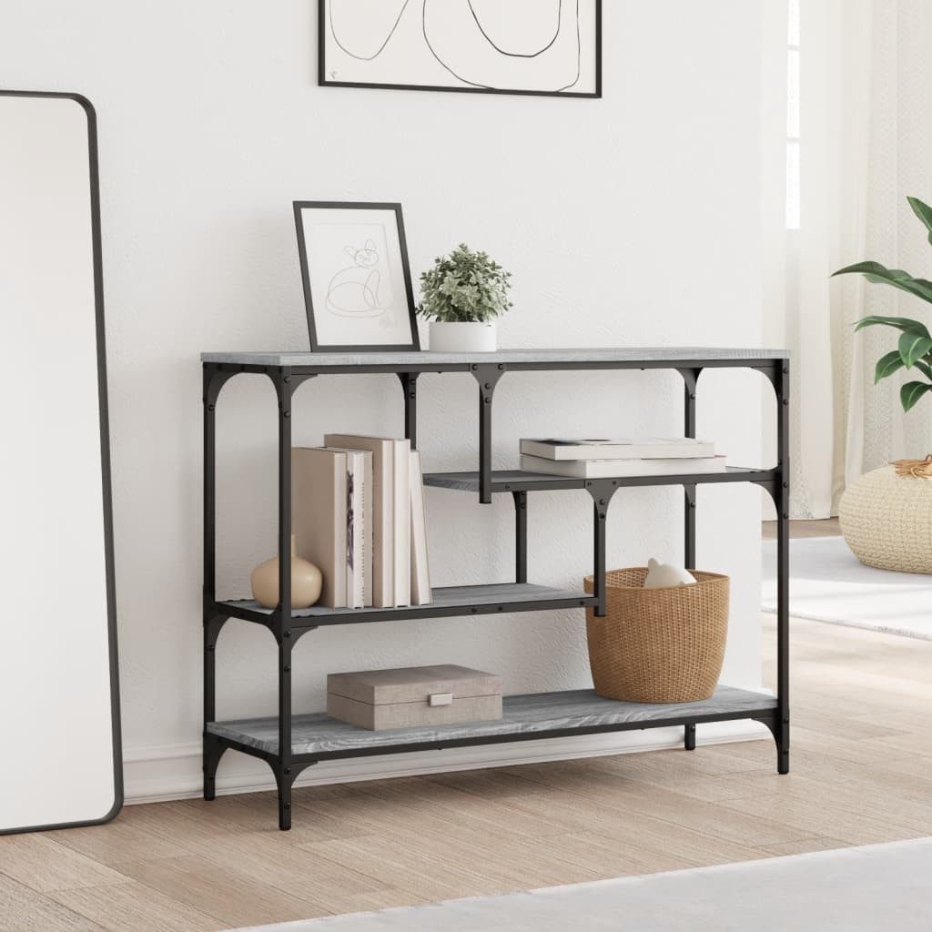 vidaXL Beistelltisch Konsolentisch Grau Sonoma 100x30x75 günstig online kaufen