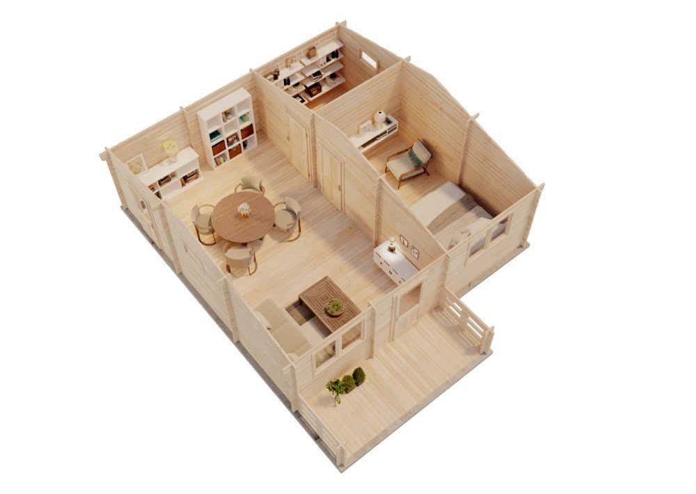 Thumbnail - Alpholz Gartenhaus Hakan, BxT: 660x570 cm