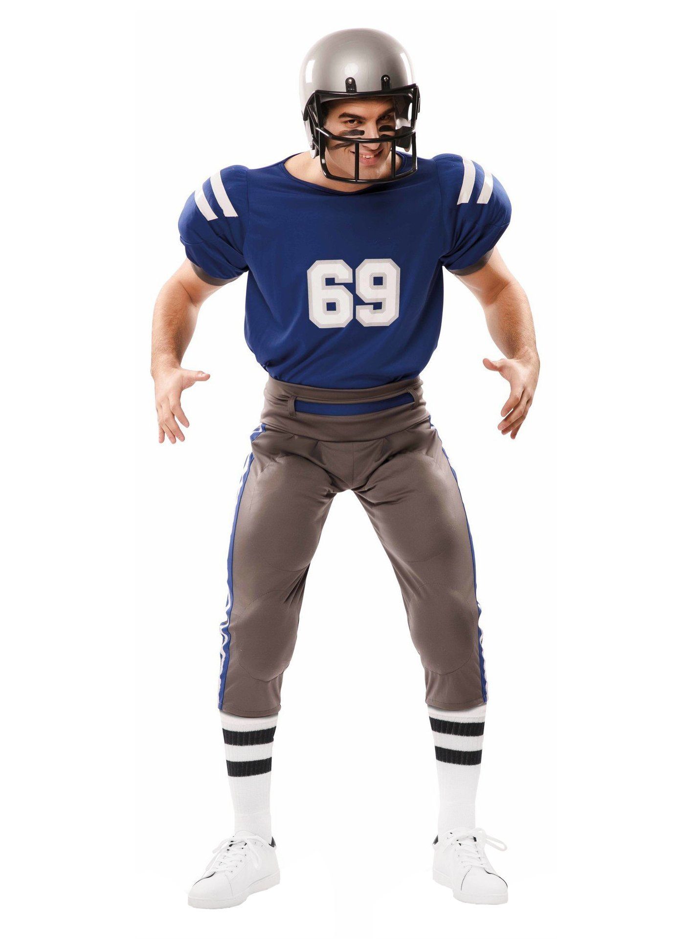 Metamorph Kostüm American Football Spieler Kostüm, Breite Schultern, knappe Hose: ein Outfit für jeden NFL Quarterback!