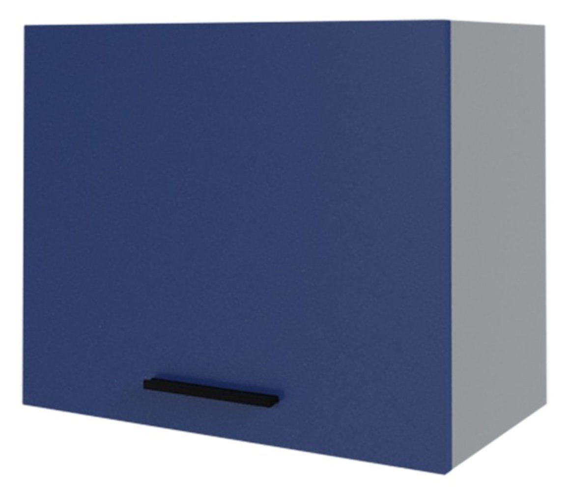 Feldmann-Wohnen Klapphängeschrank Bonn (Bonn, Wrasenschrank) 60cm Front- und Korpusfarbe wählbar für Dunstabzugshaube marineblau matt