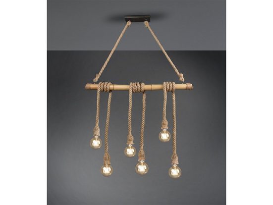 TRIO LED Pendelleuchte, Industrial-Style Seil-Lampe Decken-Leuchte Tau