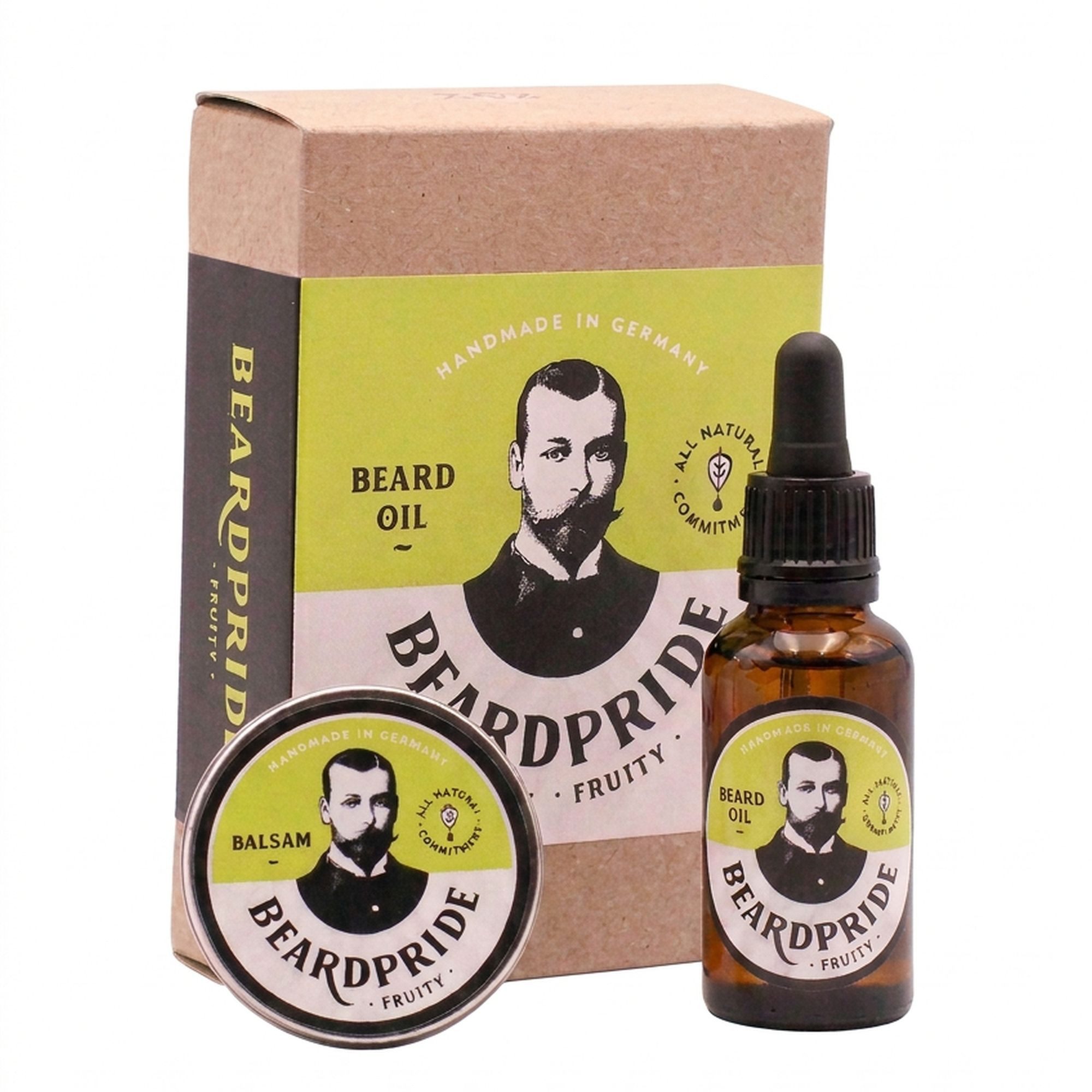Beardpride Bartbalsam Set: Bartbalsam + Bartöl Fruity, 2-tlg.