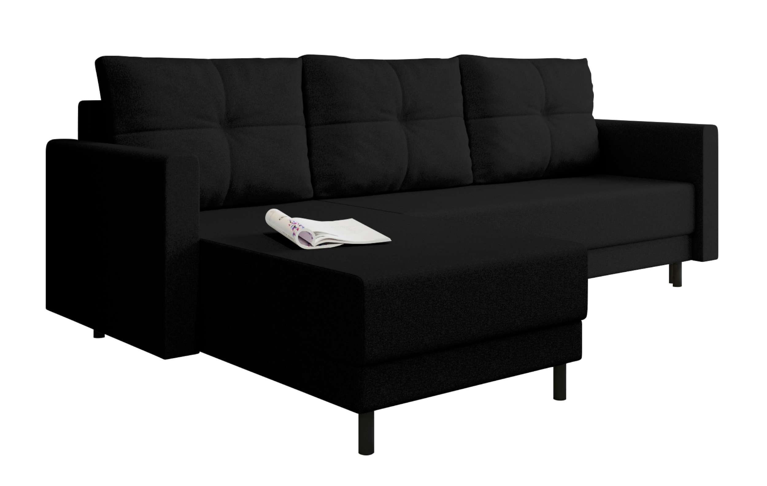 Paloma, Sofa, Sitzkomfort, Stylefy Modern L-Form, Eckcouch, Design Bettkasten, mit mit Ecksofa Bettfunktion,
