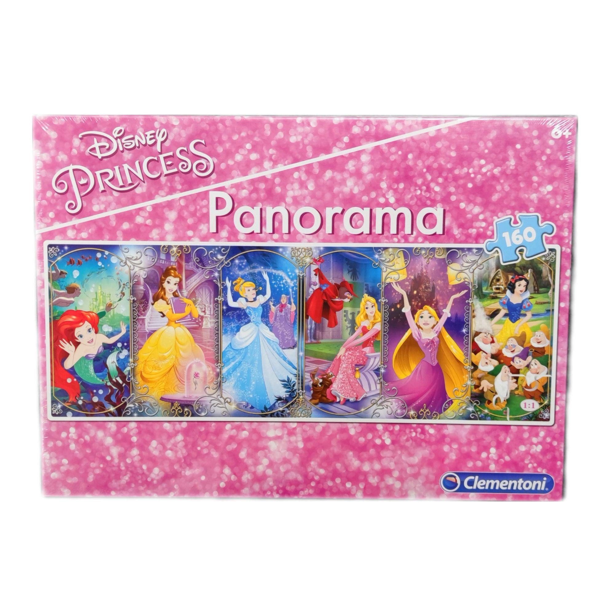 Clementoni® Puzzle Princess Panorama (160 Teile) - Disney Princess, 160 Puzzleteile