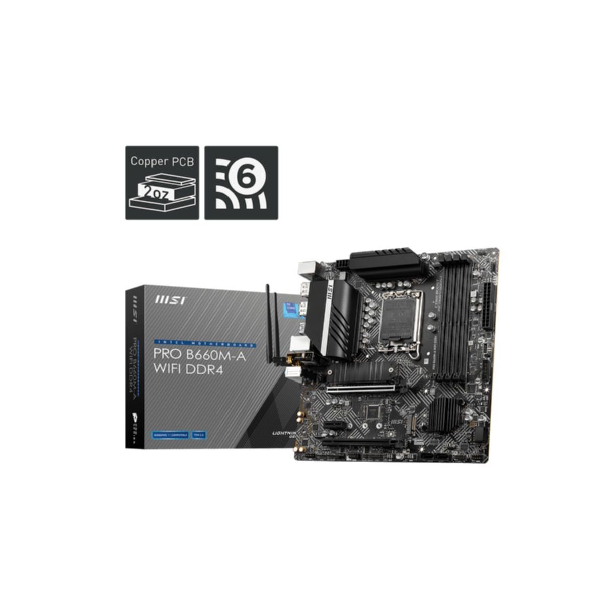 MSI PRO B660M-A WIFI DDR4 Mainboard