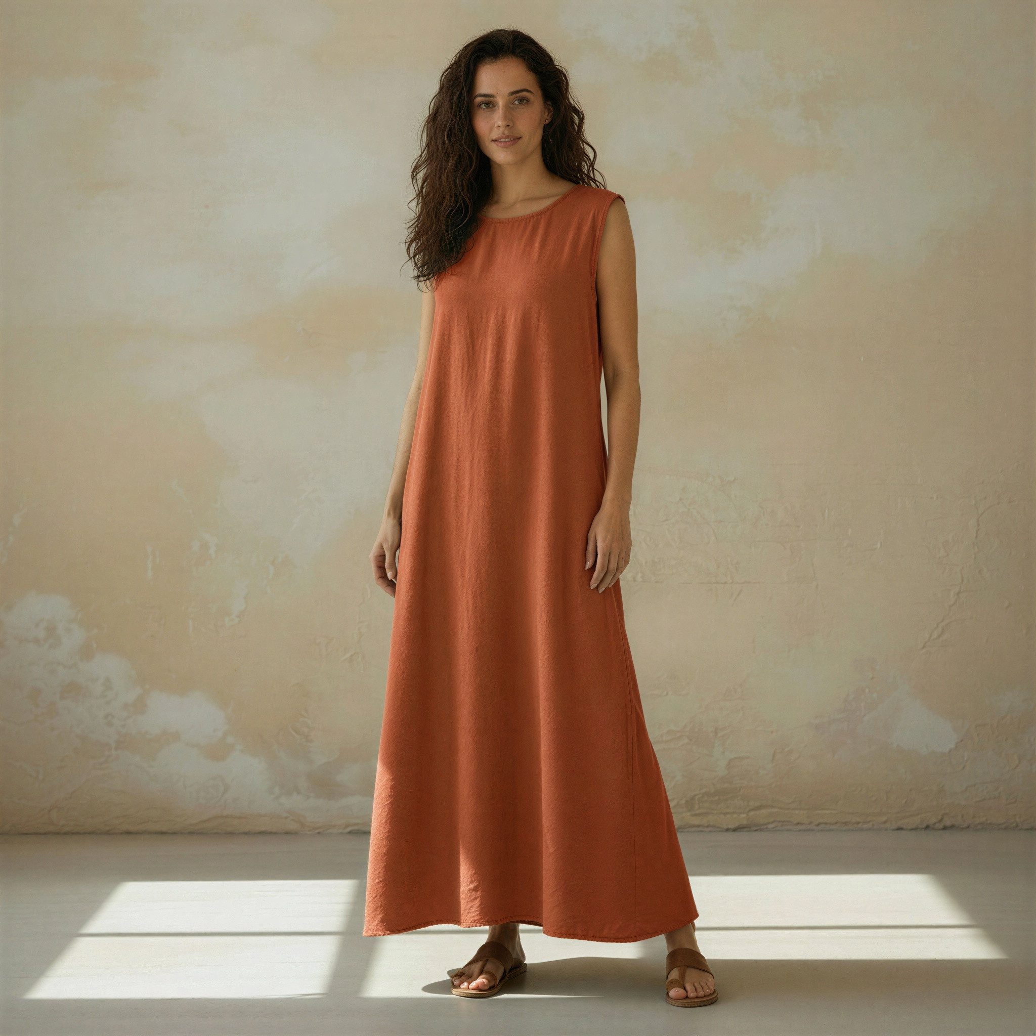 Guru-Shop Midikleid Natürliches Boho Sommerkleid, langes.. alternative Bekleidung – Bild 4 von 5