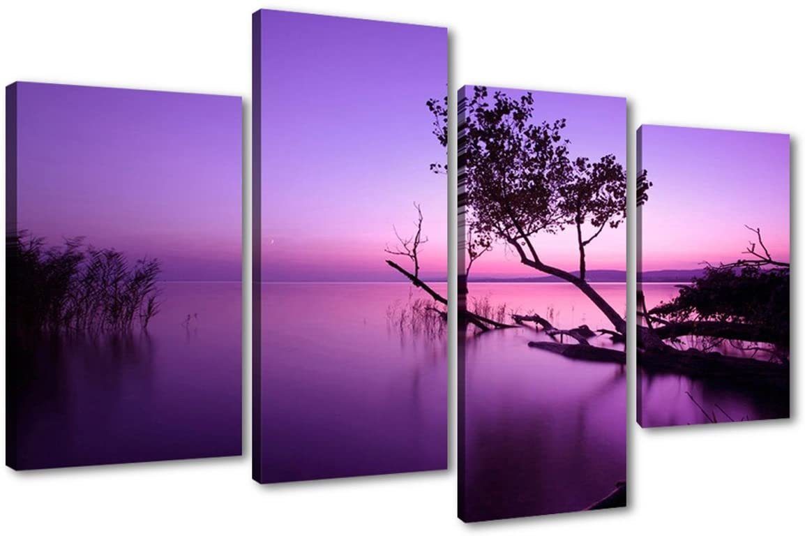 Leinwandbild 4 er Set Visario auf Leinwand gerahmt, sofort aufhängbar