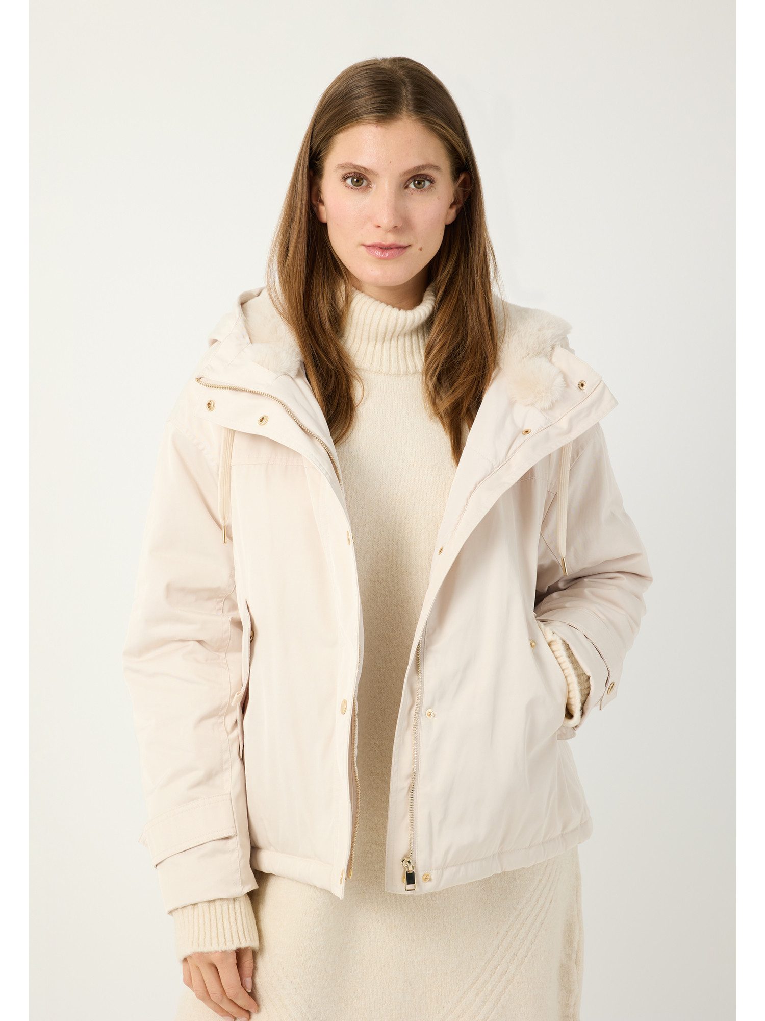 MORE&MORE Blouson coole, kurze Jacke, Kapuze