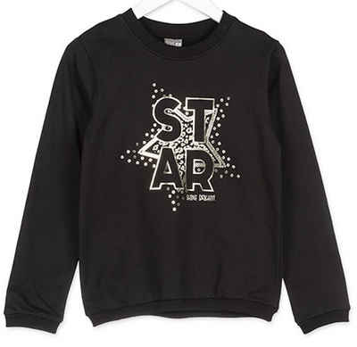LOSAN Sweatshirt Losan Mädchen Sweatshirt Pullover Star shine bright schwarz (1-tlg)