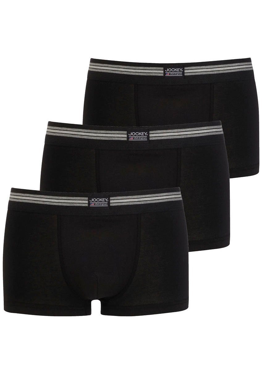 Jockey Trunk Cotton Stretch (3er Pack) mittlere Bundhöhe