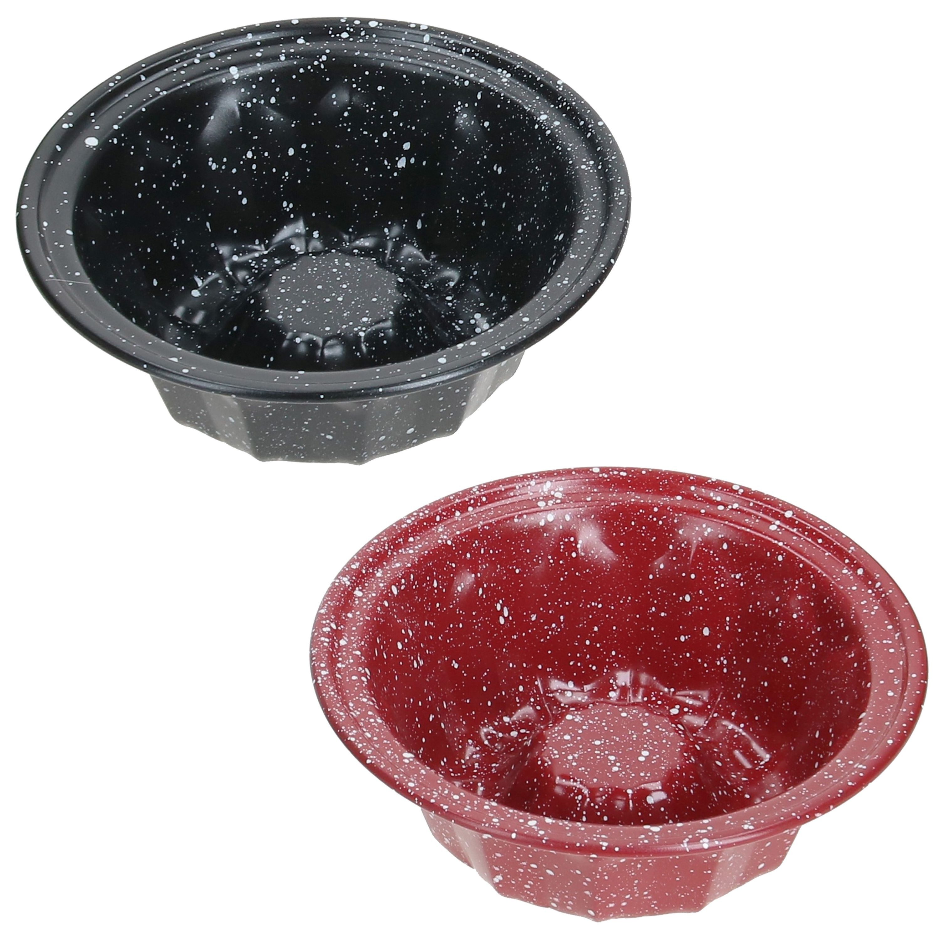 MamboCat Auflaufform 2er Set Cuci Mini Gugelhupf Backform Ø12,3cm rund Airfryer Backofen, Stahl – Bild 3 von 5