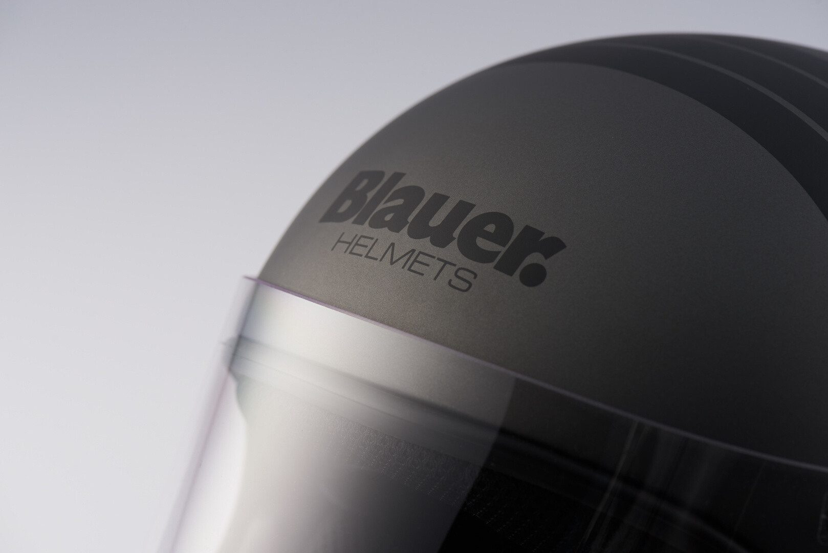 Blauer Motorradhelm 80's Helm