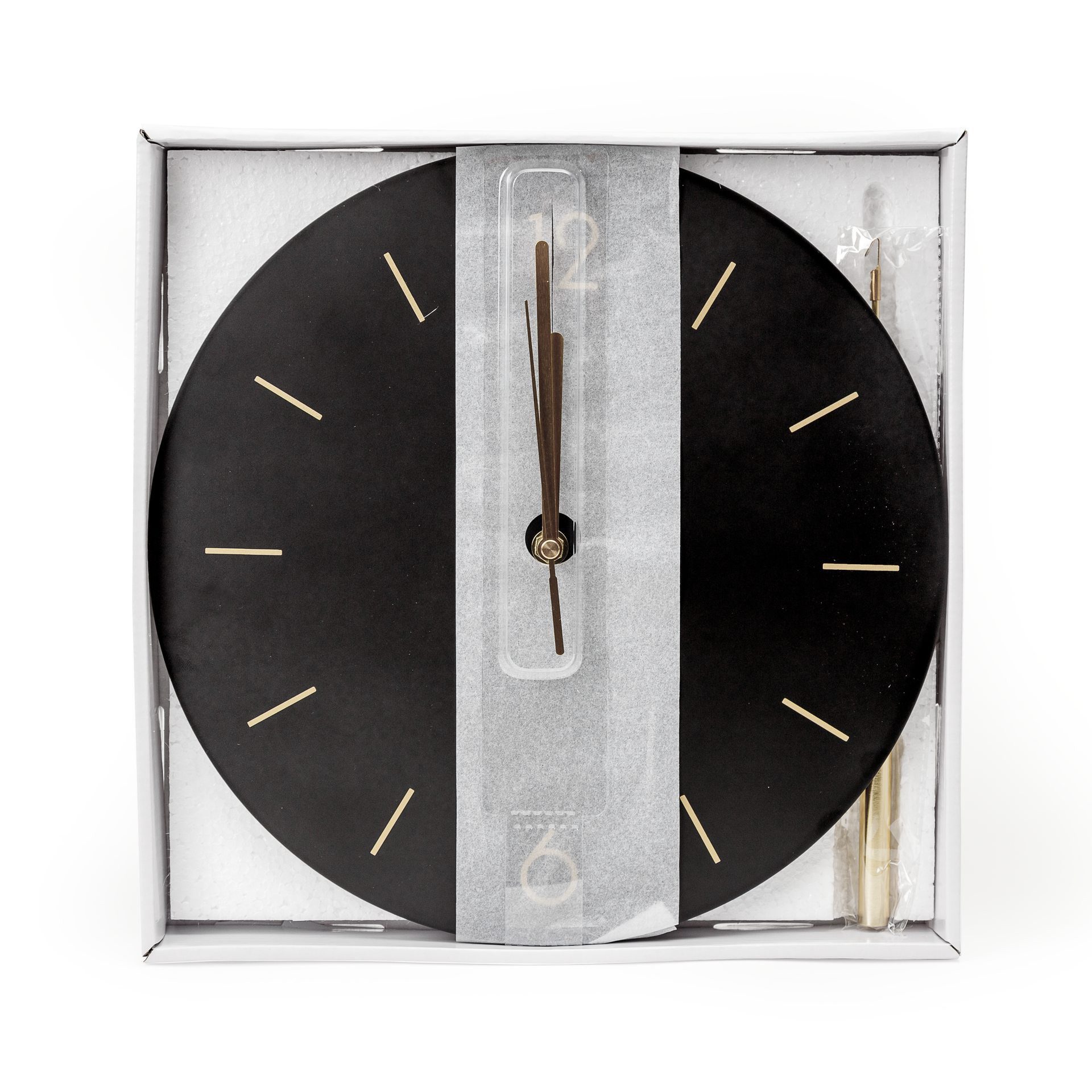 Platinet Wanduhr runde Wanduhr Dämmerung mit geräuschlosem Uhrwerk Quarzmechanismus – Bild 4 von 5