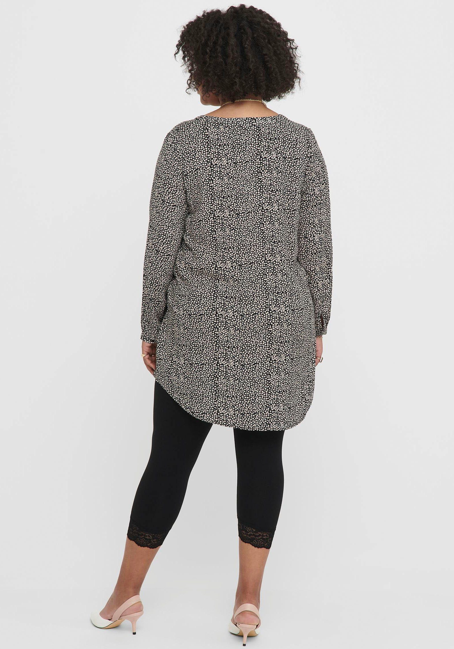 ONLY CARMAKOMA Caprileggings CARTIME LIFE CALF LACE mit Spitzensaum