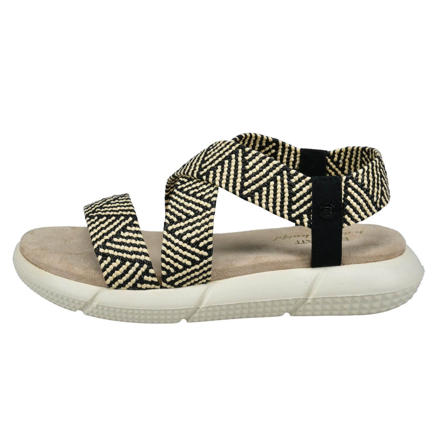 BAGATT BAGATT Damen Sandalette Jersey D31-A7880-6954-1052 black/beige Sandale