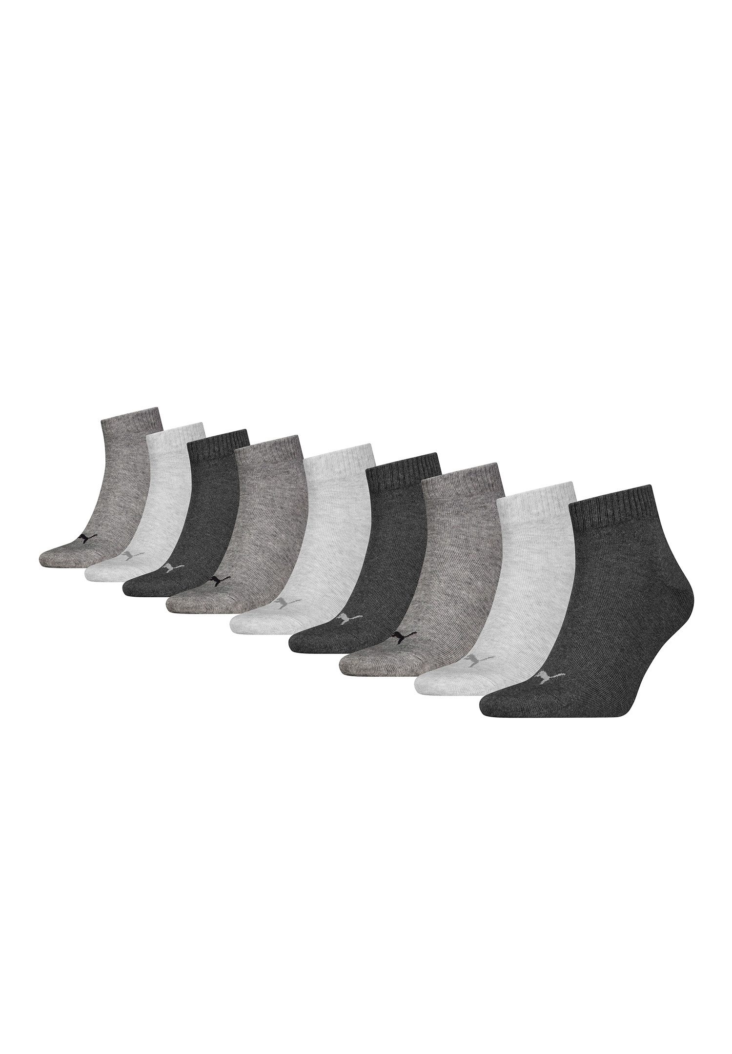 PUMA Kurzsocken PUMA UNISEX QUARTER PLAIN 9P (Packung, 9-Paar, 9er-Pack)