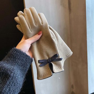 FIDDY Arbeitshandschuhe Damen Winter Warm Touchscreen Handschuhe mit Gefütterte
