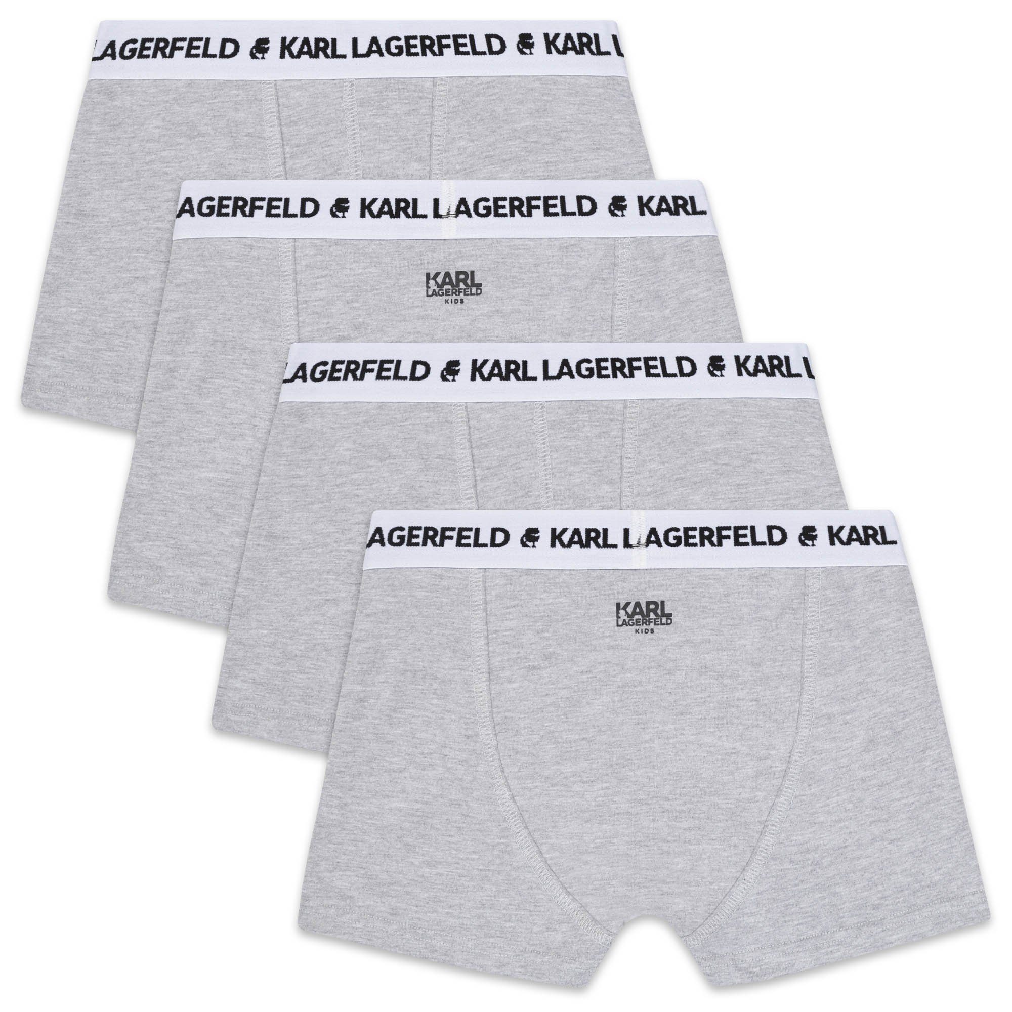 KARL 2er Set LAGERFELD Lagerfeld Trunks Boxershorts grau Boxershorts Logo Karl