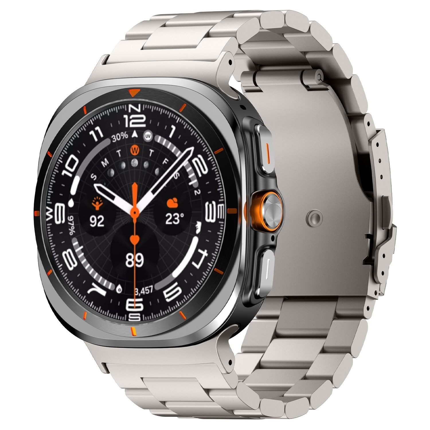 Wigento Smartwatch-Armband Für Samsung Galaxy Watch Ultra 47mm Three Bead M günstig online kaufen