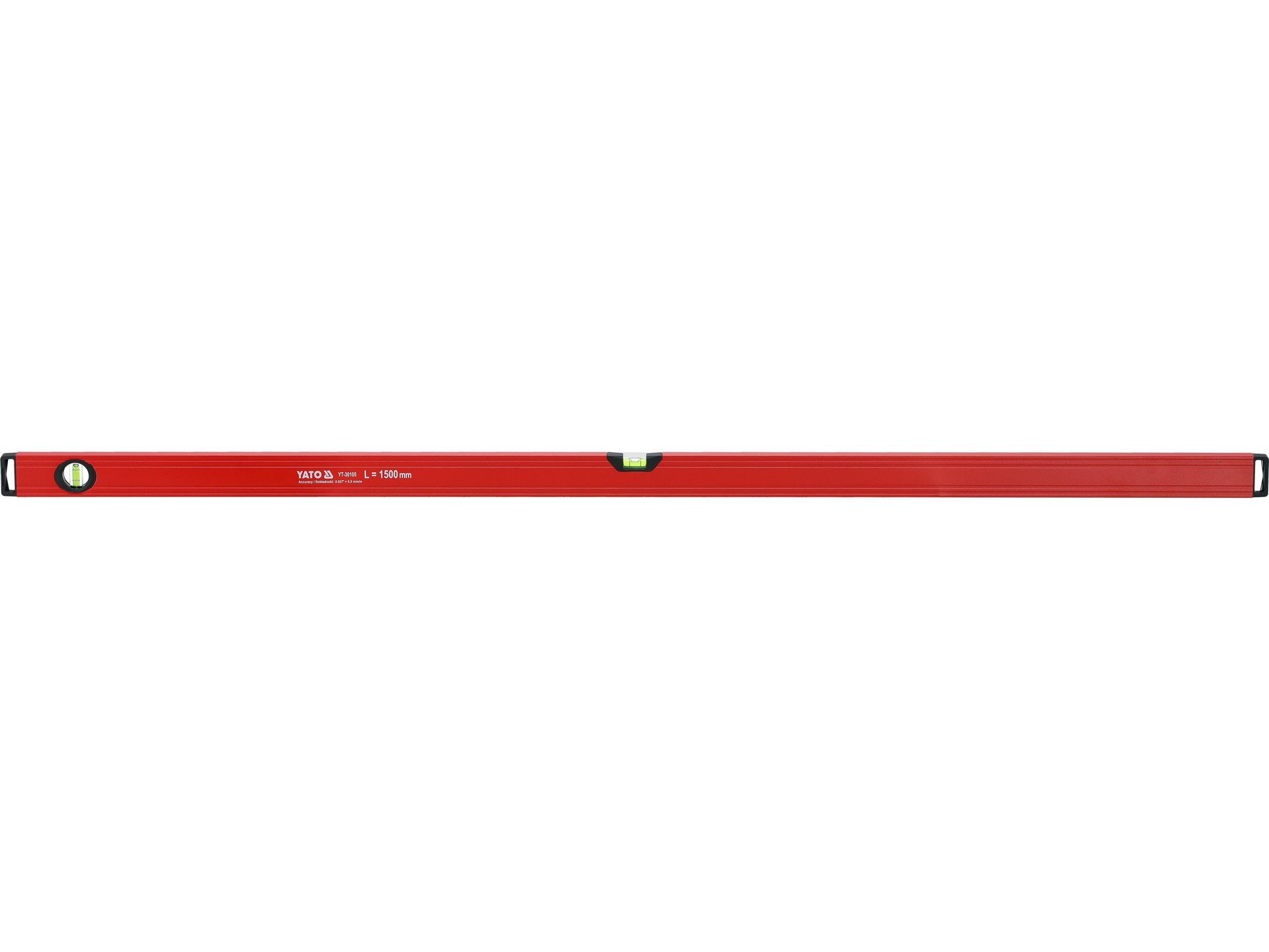 TRIZERATOP Wasserwaage Aluminium-Wasserwaage 1500 mm, geripptes Profil, (Aluminium-Wasserwaage 1500 mm, geripptes Profil)