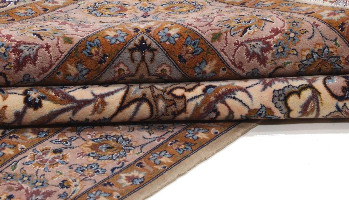 Orientteppich Isfahan Seidenkette 107x179 Höhe: mm 8 Trading, Handgeknüpfter Nain rechteckig, Orientteppich