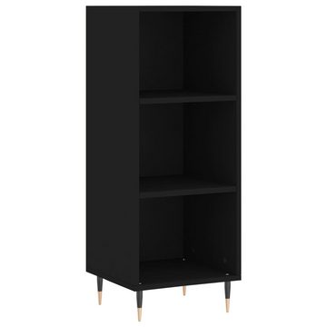 vidaXL Kleiderschrank Regal Highboard Schrank Hochschrank Schwarz 34,5x32,5x180 cm Holzwerks