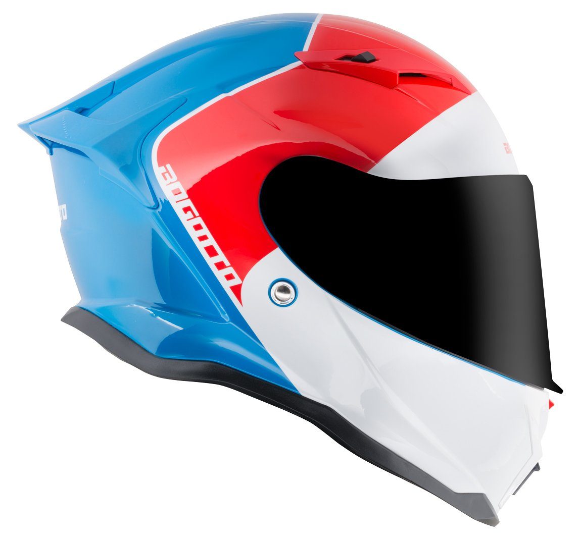 Bogotto Motorradhelm H153 BT SPN Bluetooth Helm, integriertes Kommunikationssystem,geeignet für Brillenträger,vorb