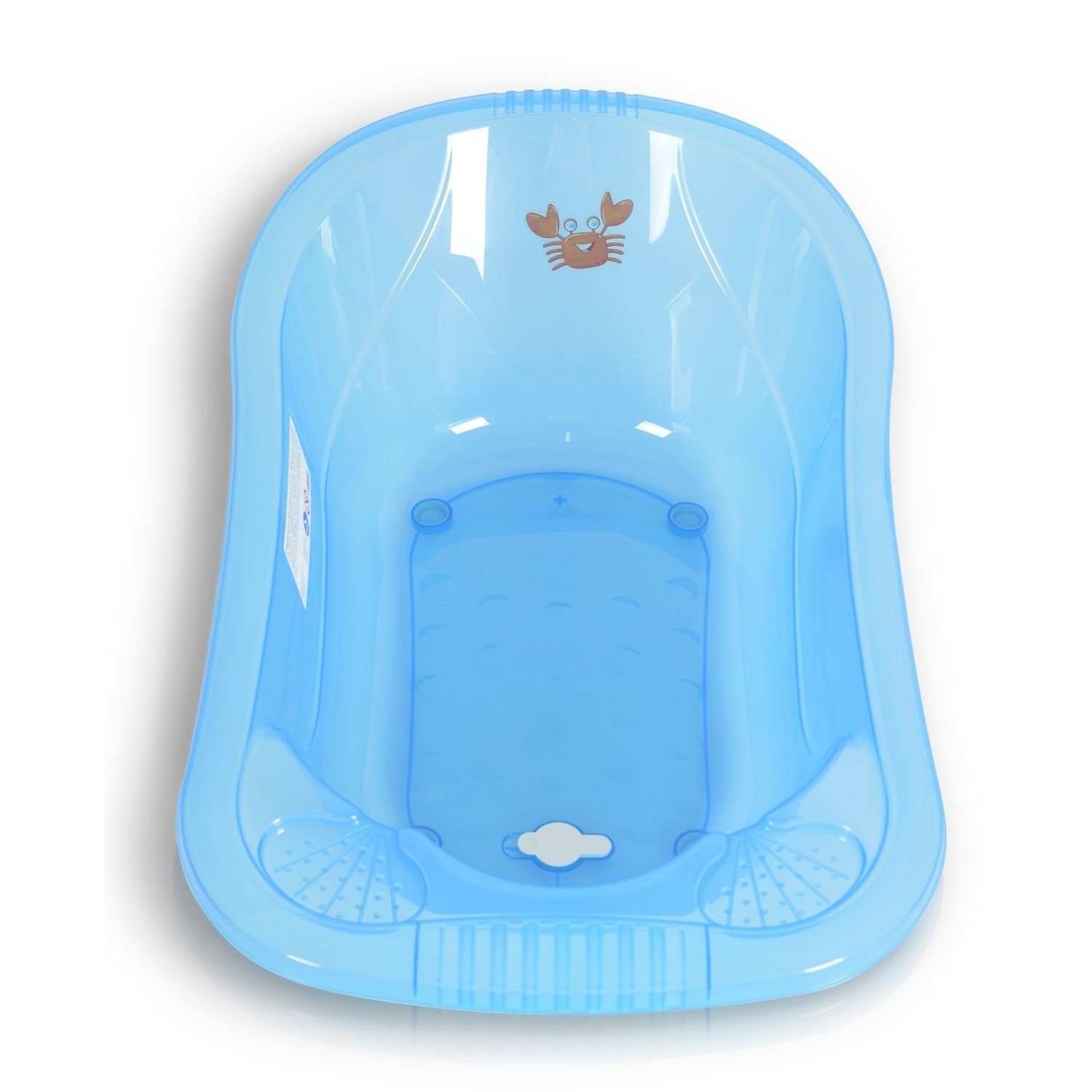 Transparent Babybadewanne Ablagefächer Omar 90 für Wasserablauf Babybadewanne Moni cm, Zubehör
