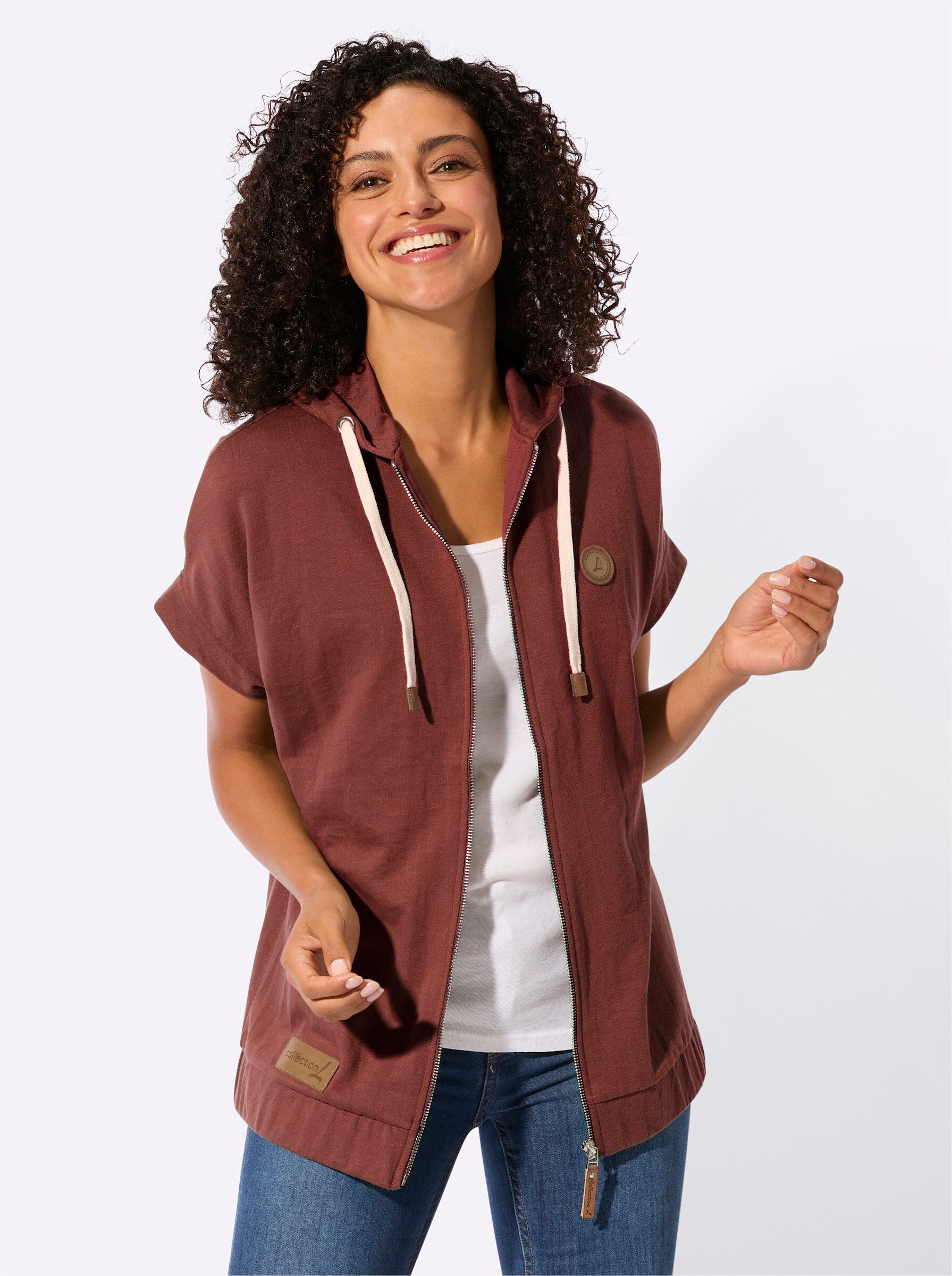 Witt Shirtjacke Sweatjacke Kurzarm günstig online kaufen