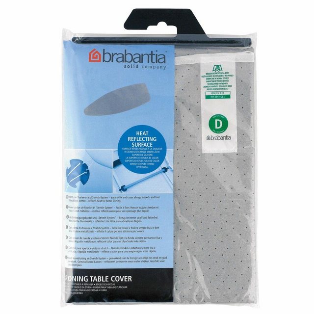 Brabantia Bügelbrettbezug Baumwollbezug mit Schaumstoff + Kordel 135 x 45 cm