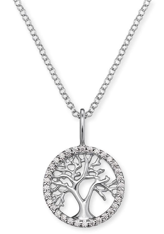 Engelsrufer Kette mit Anhänger Kette Lebensbaum, mit Zirkonia (synth) günstig online kaufen