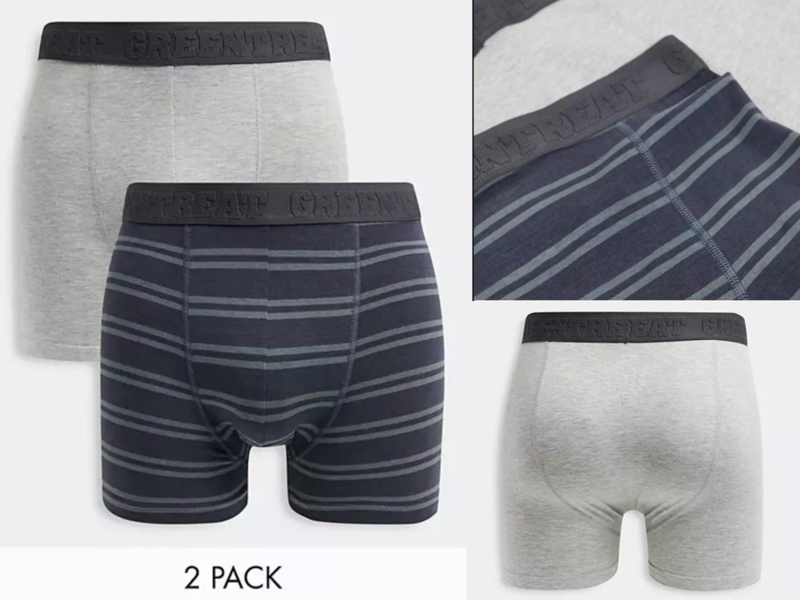 BOO Kosmetik-Set Green Treat Soft Bamboo Boxers 2 Pack Größe S