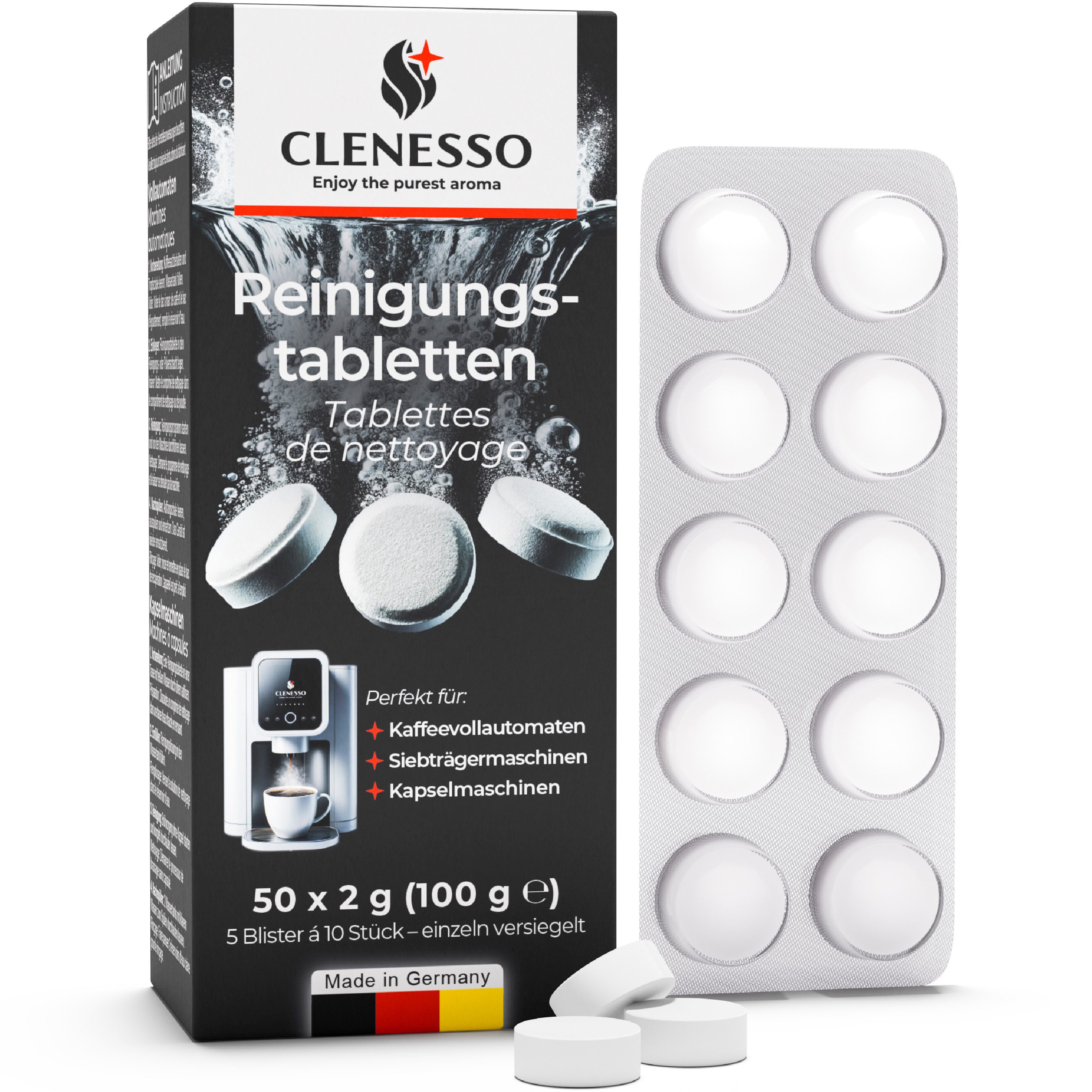 CLENESSO Reinigungstabletten (für Kaffeevollautomaten)