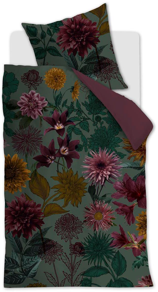 Bettwäsche Beddinghouse Dahlias, Beddinghouse, Mako-Satin, 2 teilig