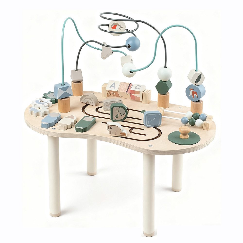 CLTYQ Spieltisch Aktivitätstisch für 1-jährige Kinder,7in1 Sensorischer Tis günstig online kaufen