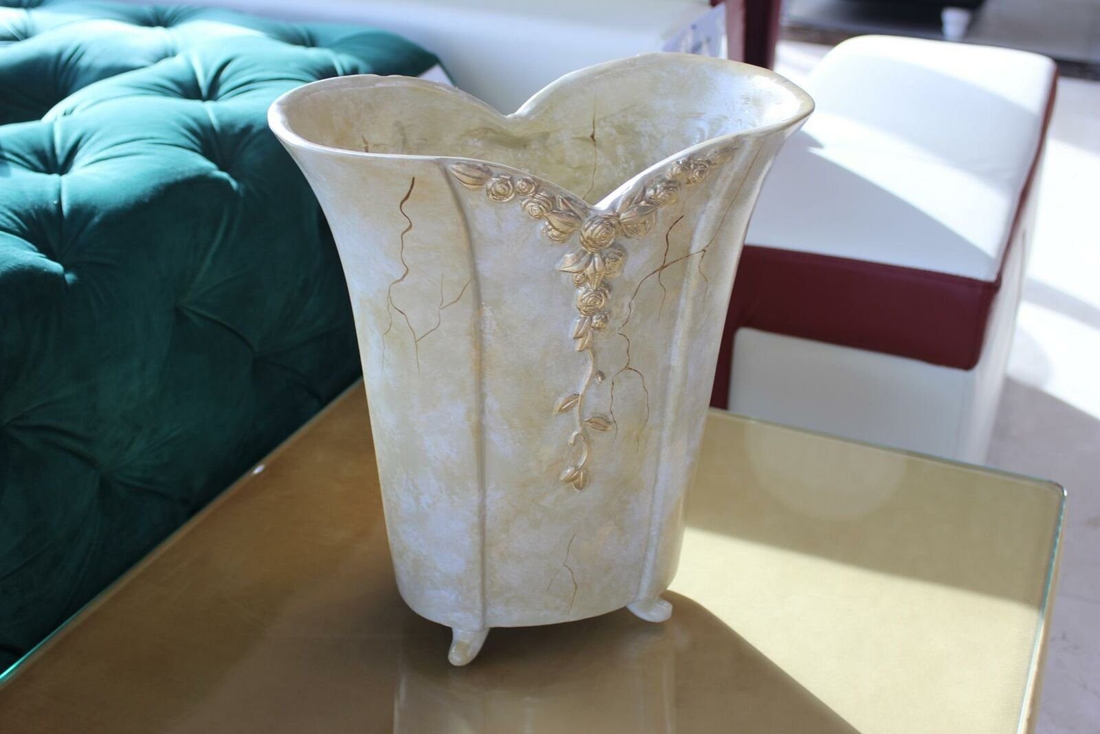 JVmoebel Dekoschale Schale Vase Tisch Design Vasen Designer Wohnzimmer Dekoration Deko Blumen Sofort