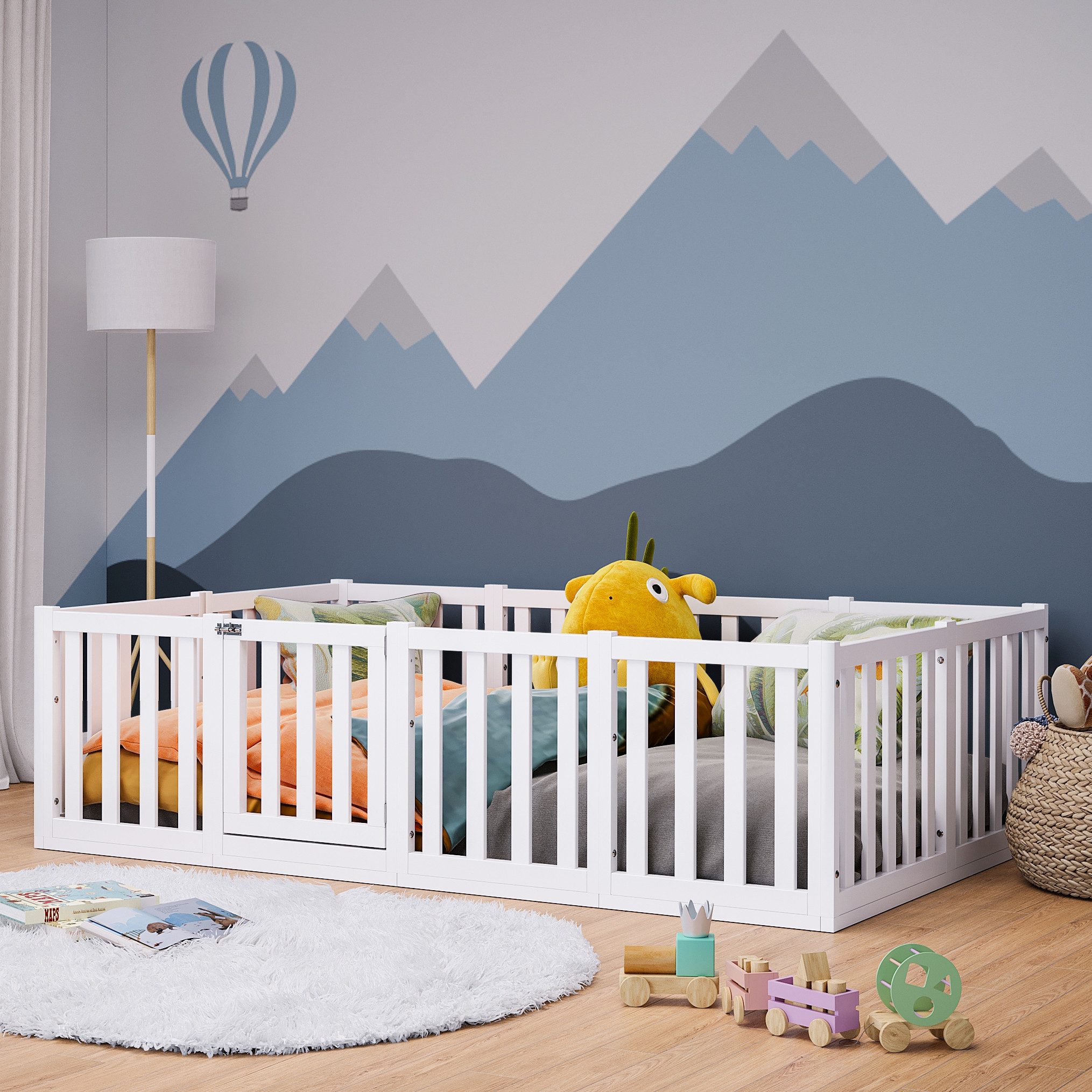 Bellabino Kinderbett Tapi extra hoch (120x200 weiß, inkl. Lattenrost), extr günstig online kaufen
