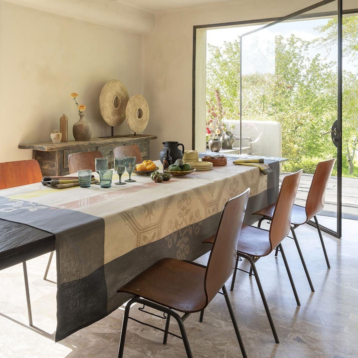 Le Jacquard Francais Tischdecke Tischdecke Hacienda Gres 175x320 cm, jacquard-gewebt