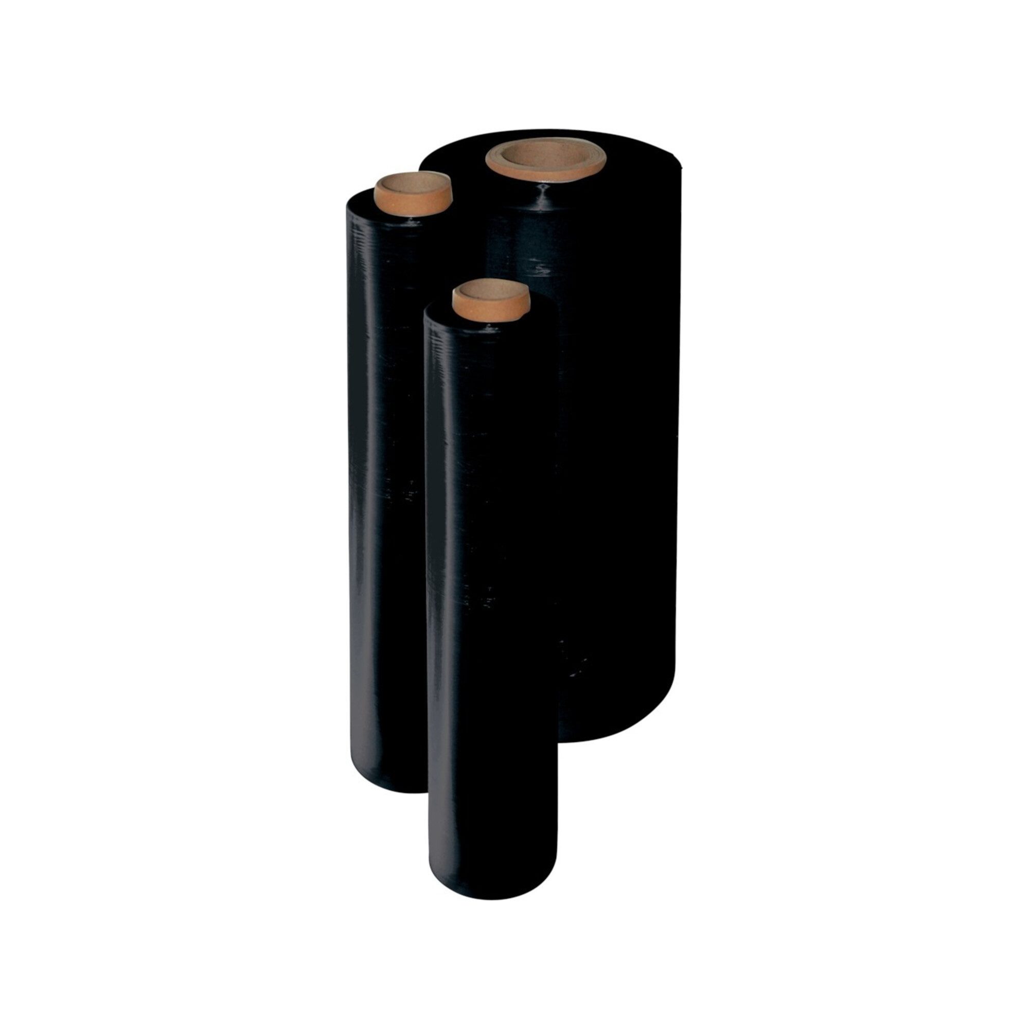 Contorion Klebeband Stretchfolie schwarz 23my 500mm breit, 300m lang 6 Stk