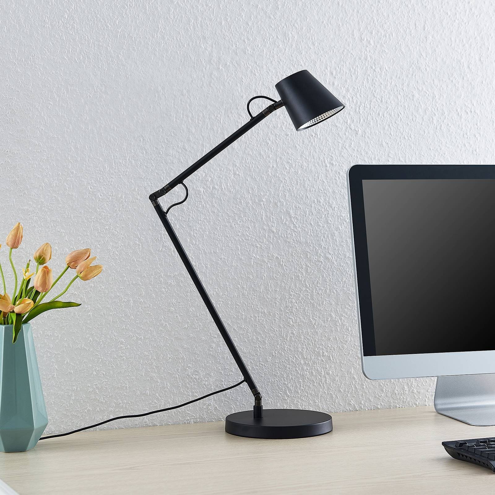 Lucande Schreibtischlampe Tarris, Enthalten, LED 3,6 W gesamt, warmweiß