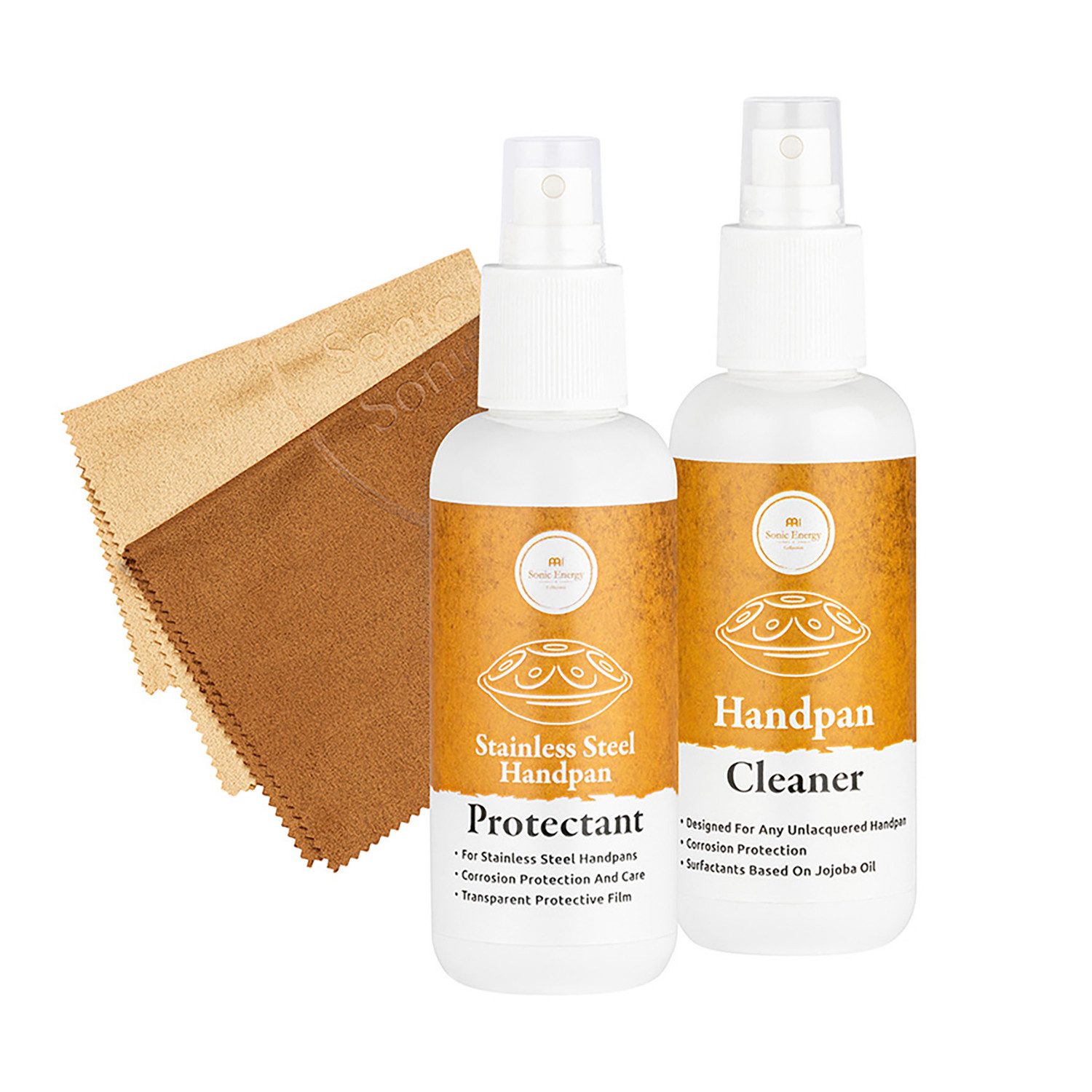 Meinl Sonic Energy Handpan Meinl Sonic Energy Pflegeset SSHPCS für Edelstahl-Handpans,Reinigungs-Set