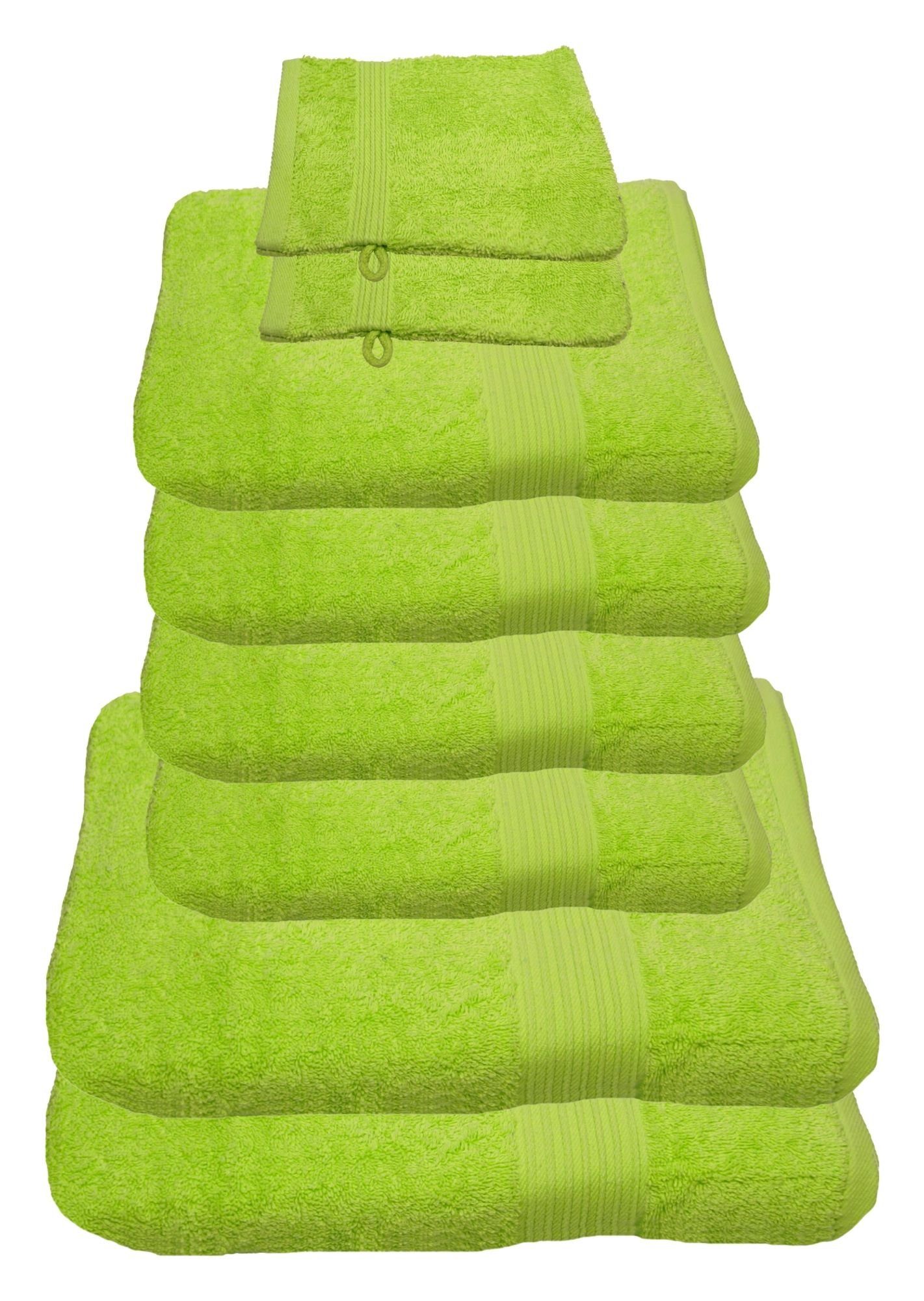 Julie Julsen Handtücher 8-Handtücher-Limette, Baumwolle (8-St) günstig online kaufen