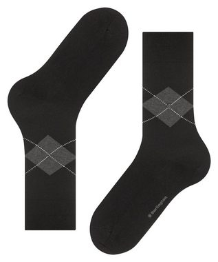 Burlington Socken Black Argyle
