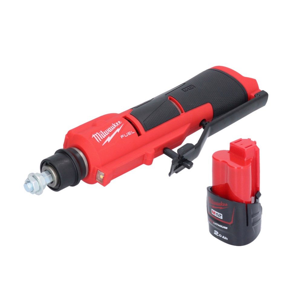 Milwaukee Akku-Geradschleifer M12 FTB-201 Akku Reifenaufrauer 12 V 7/16" Hex Brushless + 1x Akku