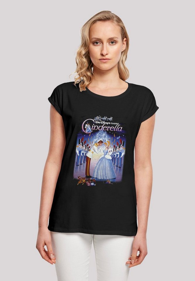 F4NT4STIC T-Shirt Disney Cinderella Aschenputtel Collage Poster Print, Sehr  weicher Baumwollstoff mit hohem Tragekomfort