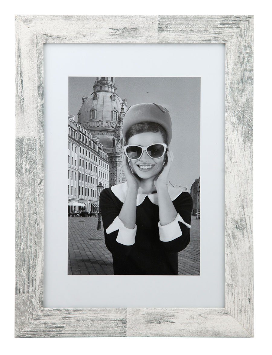 Family TREND Foto Holz Picture Bilderrahmen Bilderrahmen Hollywood frames Rahmen Weiß IDEAL