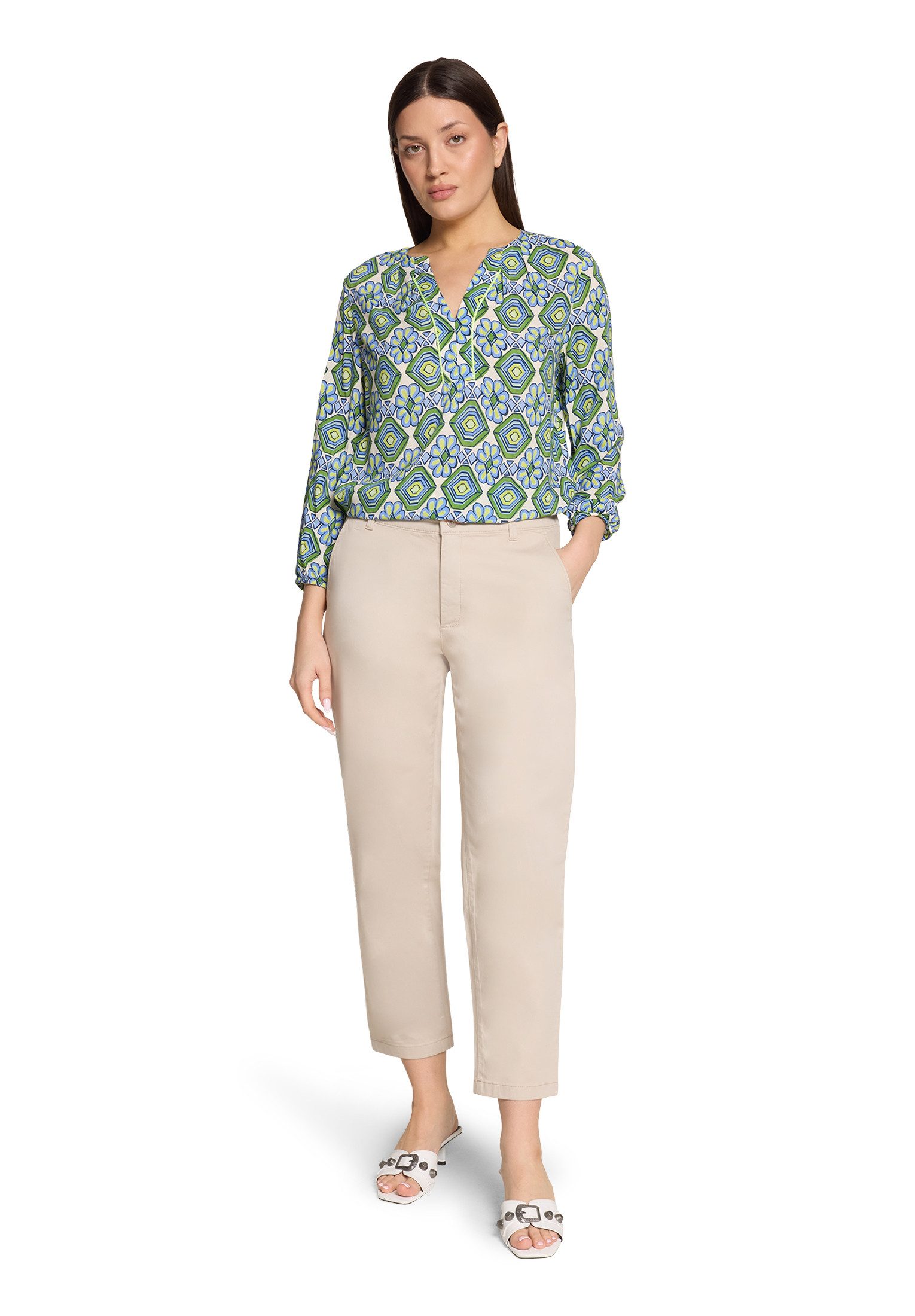 Schlupfbluse Damen mit Muster