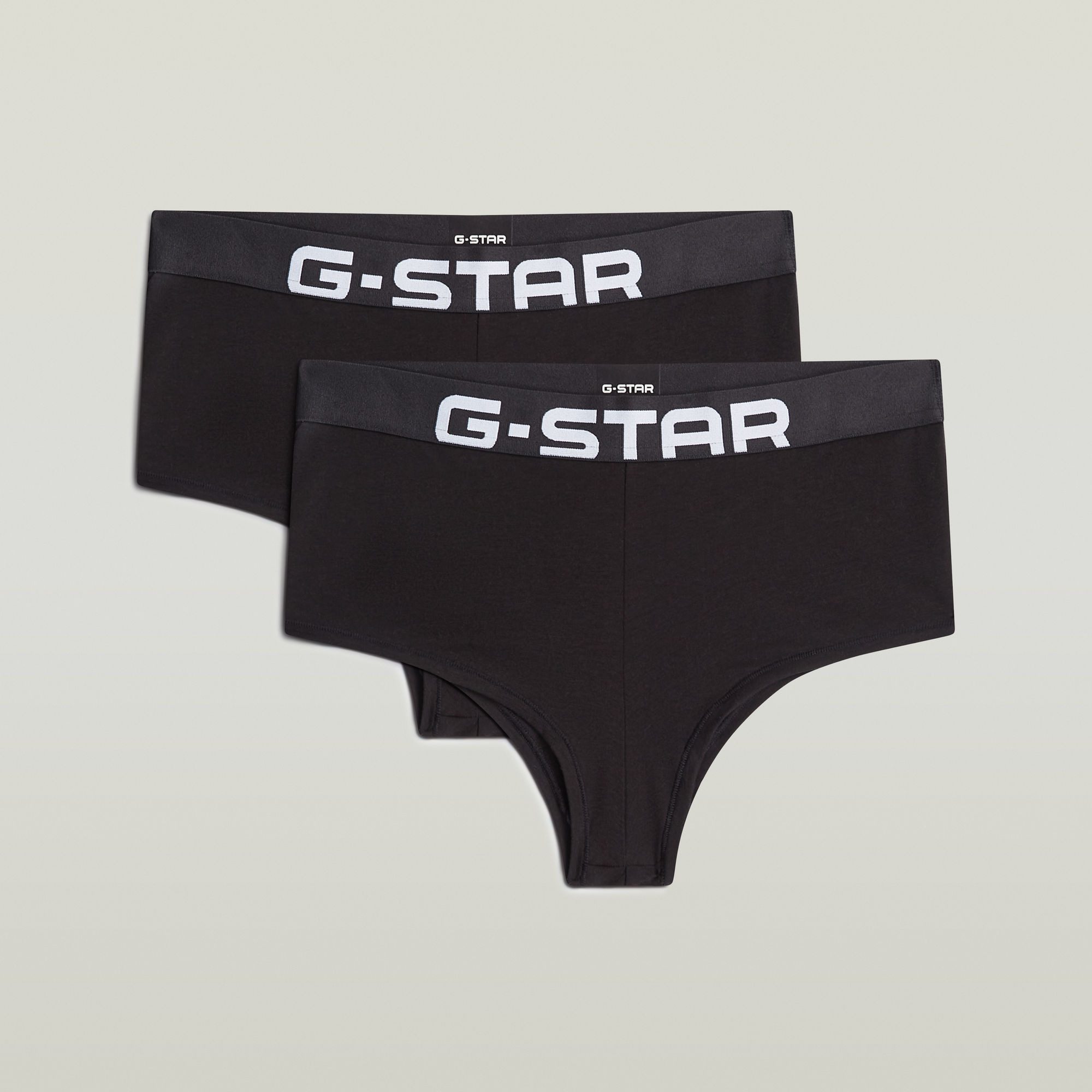 G-STAR Panty FADEN, BOY SHORTS (Packung, 2-St) mit Logobund